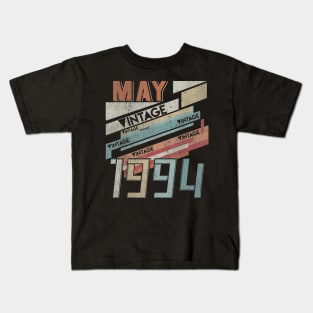 Born In MAY 1994 260th Years Old Retro Vintage Birthday Kids T-Shirt